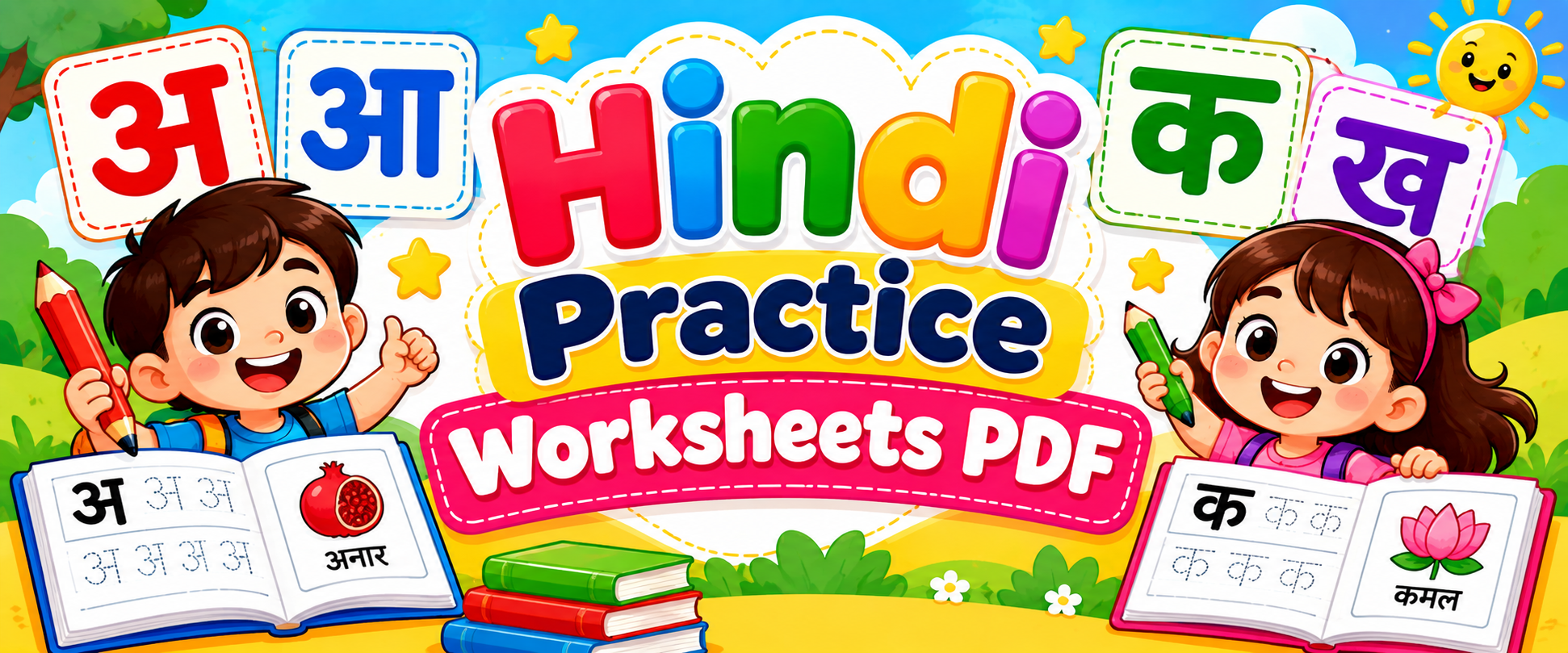 Hindi Practice Worksheets PDF for Kids: UKG, Class 1 & 2